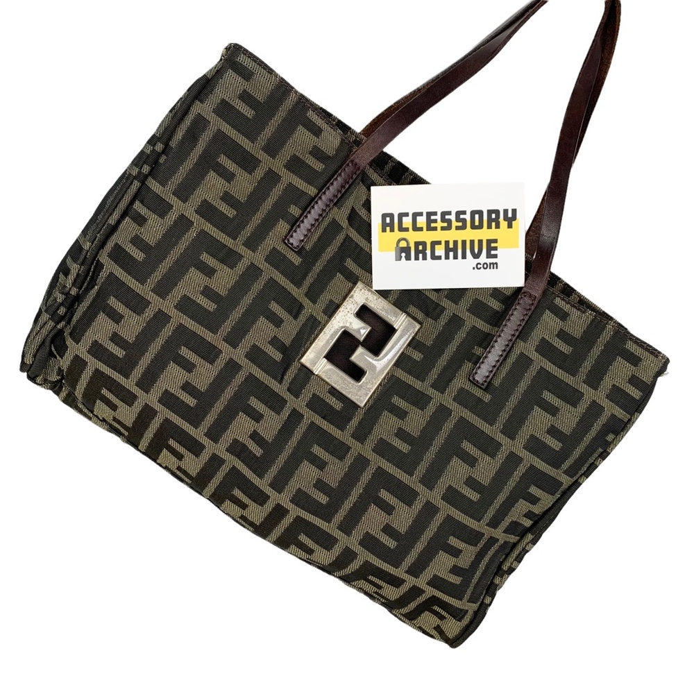 FENDI Zucca Monogram Logo Tote Bag - Picture 3 of 11